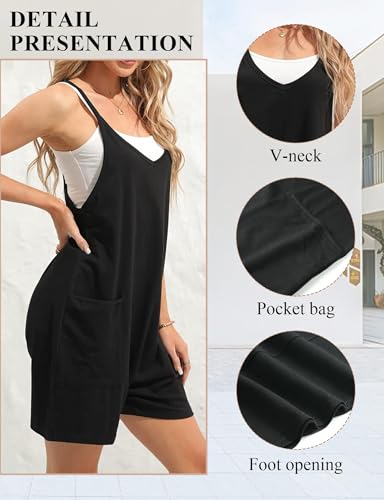 Buauty Women's Casual Rompers Summer Sleeveless Jumpsuits - Image 4