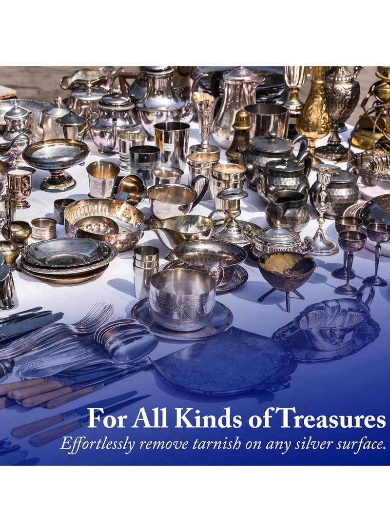 GODDARD'S Goddard’s Silver Polish Foam, Silver Jewelry Cleaner for Antiques, Accessories, Ornaments, Silver Cleaner, Silverware Protection, Tarnish Remover for Sterling Silver Jewelry, Sponge Applicator, 6 oz - Image 3