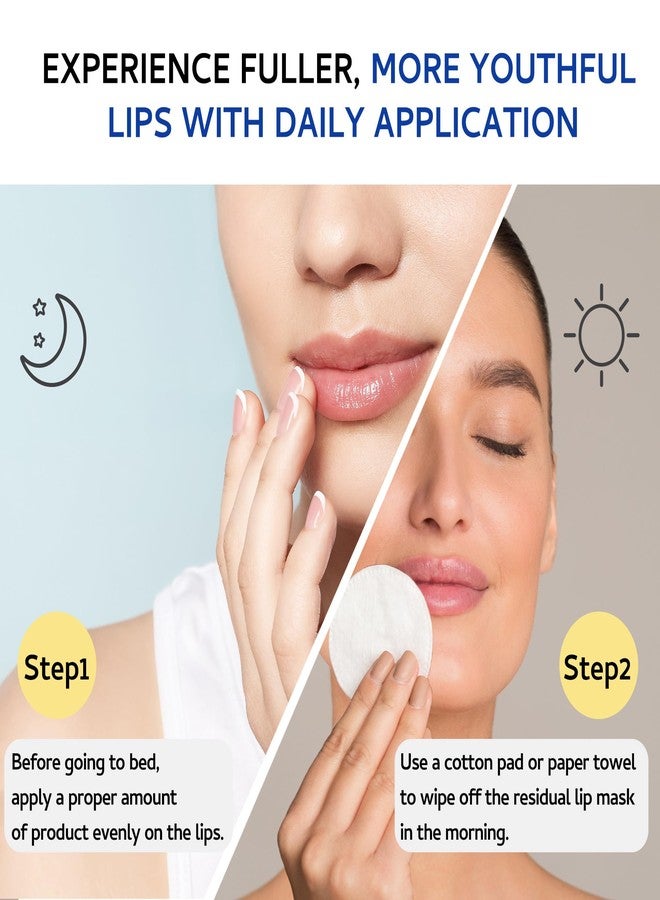 Tobcharm Lip Sleeping Mask (20g), Collagen Lip Mask Overnight, Lip Plumper with Hyaluronic Acid, Peptide Complex Lip Balm for Lip Wrinkle Repair and Plumping, Natural Hydration for Smooth Lips - Image 5