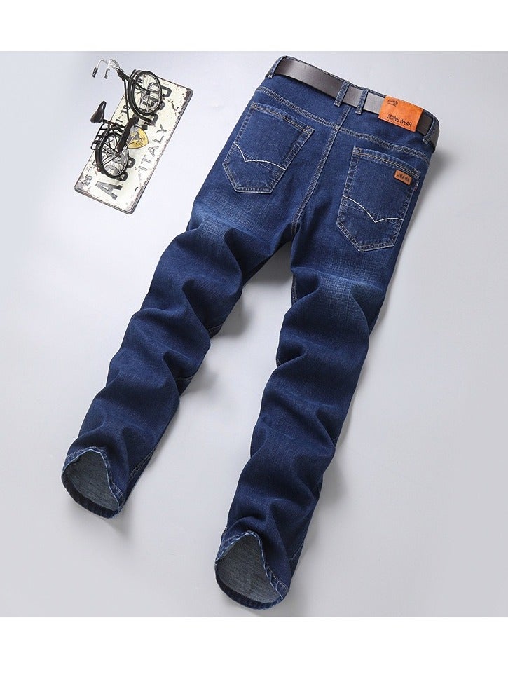 Mens jeans pants straight fit tapered leg skinny jean for work and casual BL34 - Image 3