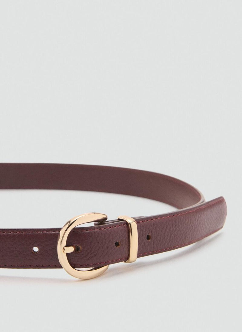 MANGO Oval buckle belt - Image 3