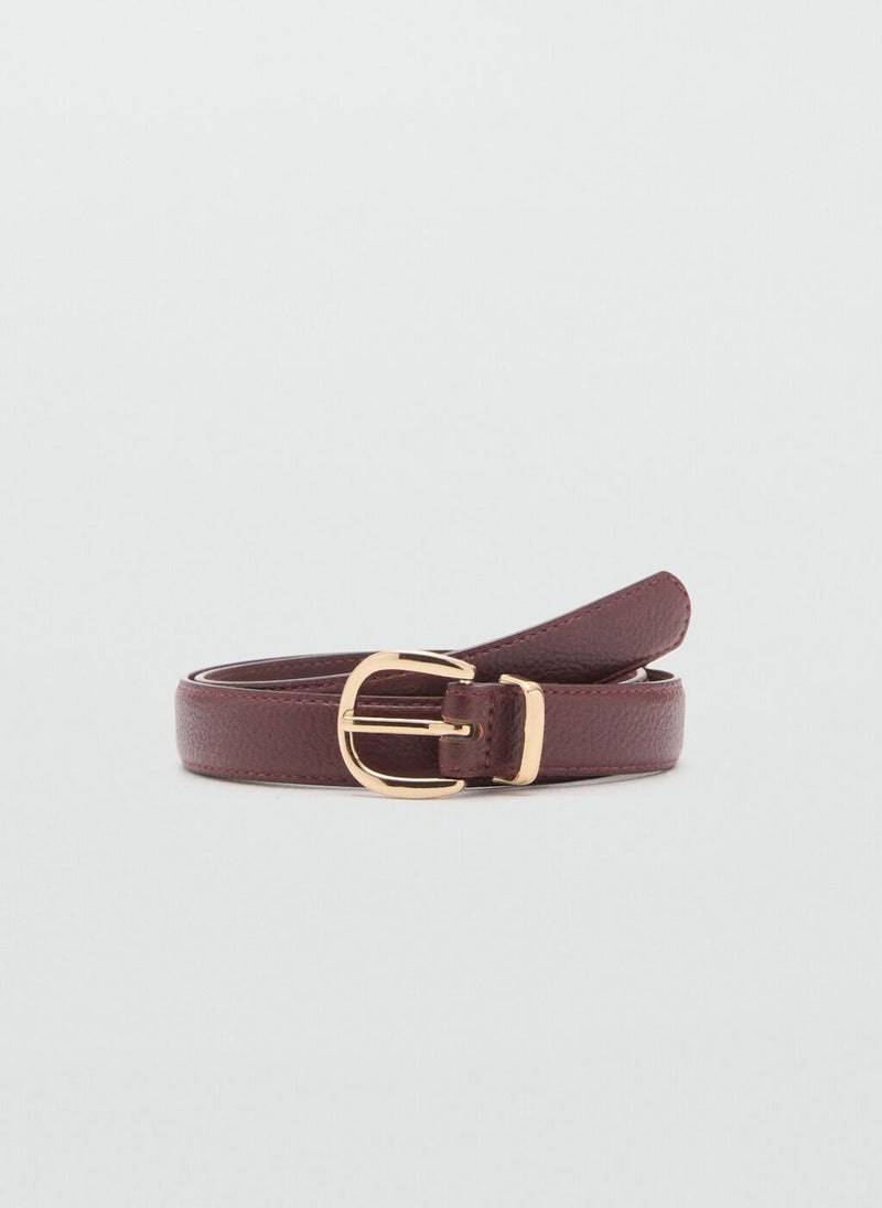 MANGO Oval buckle belt - Image 1