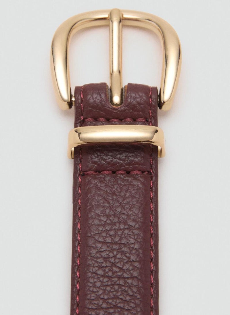 MANGO Oval buckle belt - Image 4