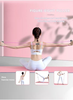 ULHYC 5-Piece Skin-Friendly Resistance Fitness Bands, Yoga Fitness Set With Tensioners, Yoga Rings, Tension Ropes, Etc Combination Training Doubles The Effect  - Image 5