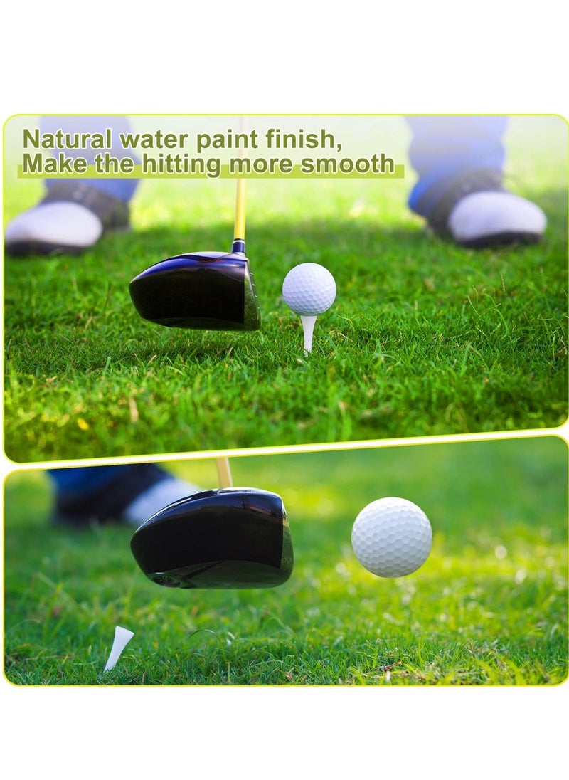 KASTWAVE 200 Pcs Golf Tees Bulk Wood Tees 3-1/4 Inch Tall, White Golf Tees for Women Men Ladies Clubs Golf Ball Theme Party Accessories  - Image 3