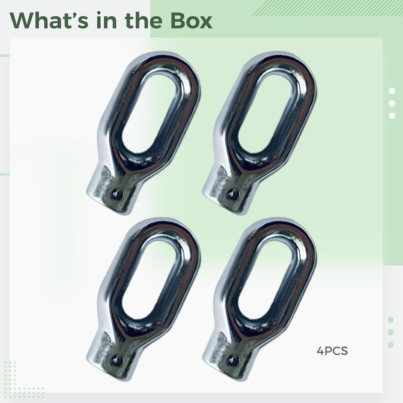 4 Pcs Skylight Eyelet Adapter, Metal Hanger For Awnings, 1:7 Gearbox, 3.9 X 3.1 X 0.8 In - Image 5
