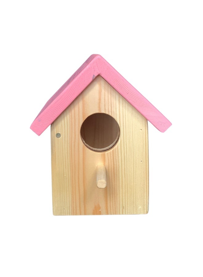 بيت عصافير خشبي بأبواب قابلة للفتح - لون وردي من Pet's Home - Image 3