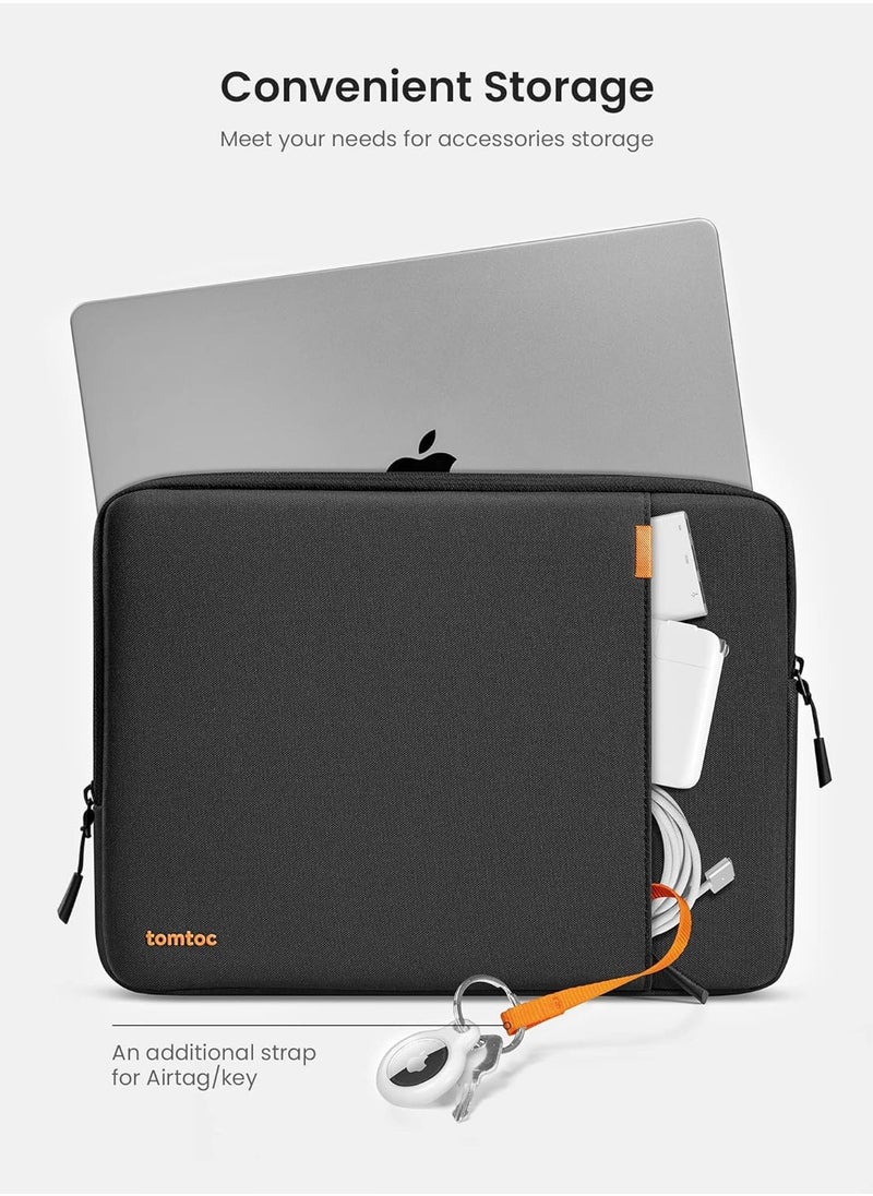 Tomtoc - Defender-A13 360 Case for 13 Inch MacBook Air M4/A3240 2025, M3/A3113, M2/A2681 M1/A2337 2022-2018, 13 Inch MacBook Pro M2/A2686 M1/A2338 2022-2016, Water-Repellent Shockproof Full Protection Eco-Friendly Laptop Sleeve - Image 1