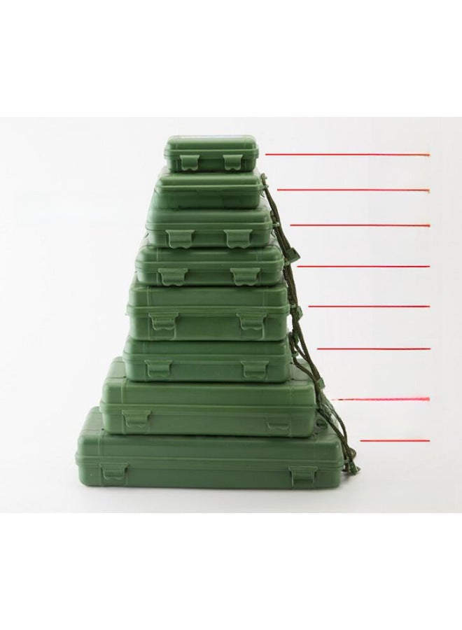 Strong Light Flashlight Plastic Packaging Box Hardware Universal Accessories Tool Box, LED Multi-purpose Direct Sales-Color:Green 6.  - Image 2