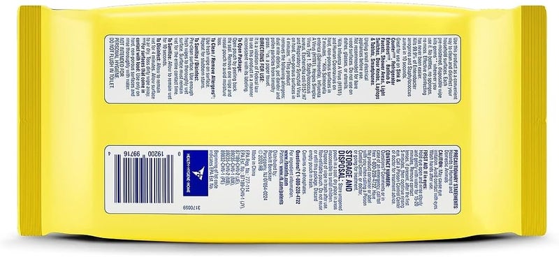 Lysol Disinfecting Wipes - Lemon & Lime Blossom Flatpack 80 ct. (Pack of 1) - Image 5