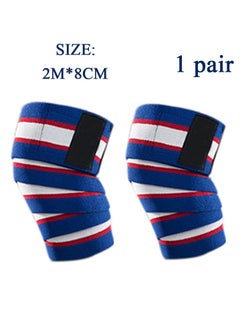 Knee Wraps Men Fitness Weight Lifting Elastic Bandage Compression Knee Support Sports Strap Knee Protector Bands Pad Sleeve