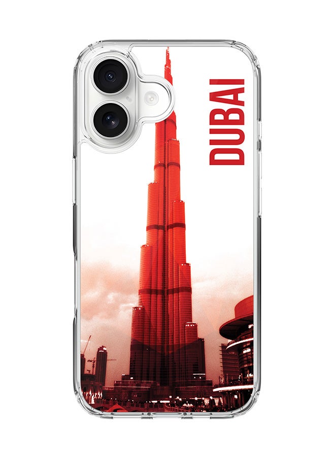 Stylizedd Classic Clear MagSafe Case for iPhone 17 , Hybrid Soft Case Flexible Edges Anti Drop TPU PC Gel Thin Transparent Cover [ Designed for iPhone 17 ] - Dubai - The Burj Full Print