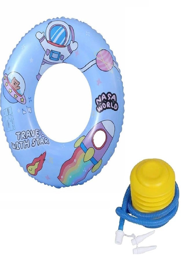 Zustpack Kids Inflatable Swimming Ring with Foot Pump | Space Theme Baby Swim Tube | Pool Float for Kids, Toddlers & Children | Summer Water Pool Float Toy... - Image 1