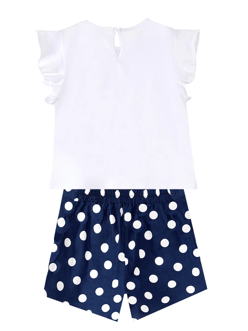 Denokids Shinny Unicorn Girl T-shirt&Shorts Set