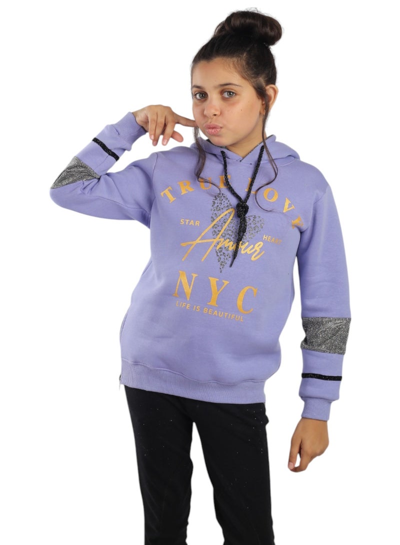 CHOiCE TRUE LOVE Girls' Kids Tracksuit – Ultra-Soft Milton Fabric for Lasting Comfort and Unbeatable Style code 552 - Image 1