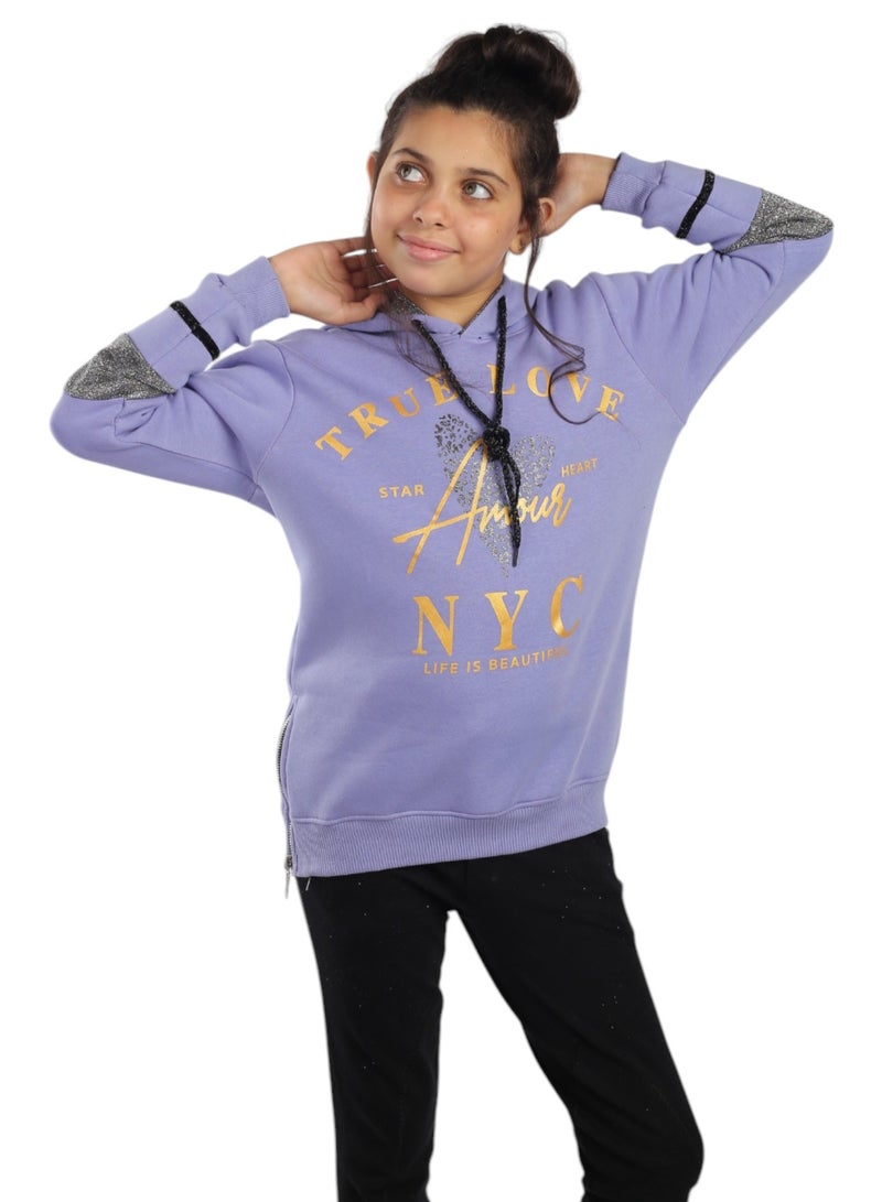 CHOiCE TRUE LOVE Girls' Kids Tracksuit – Ultra-Soft Milton Fabric for Lasting Comfort and Unbeatable Style code 552 - Image 2