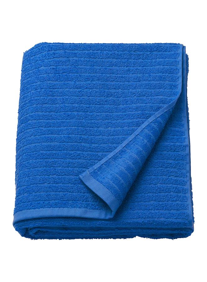 Bath sheet, bright blue, 100x150 cm  - Image 1