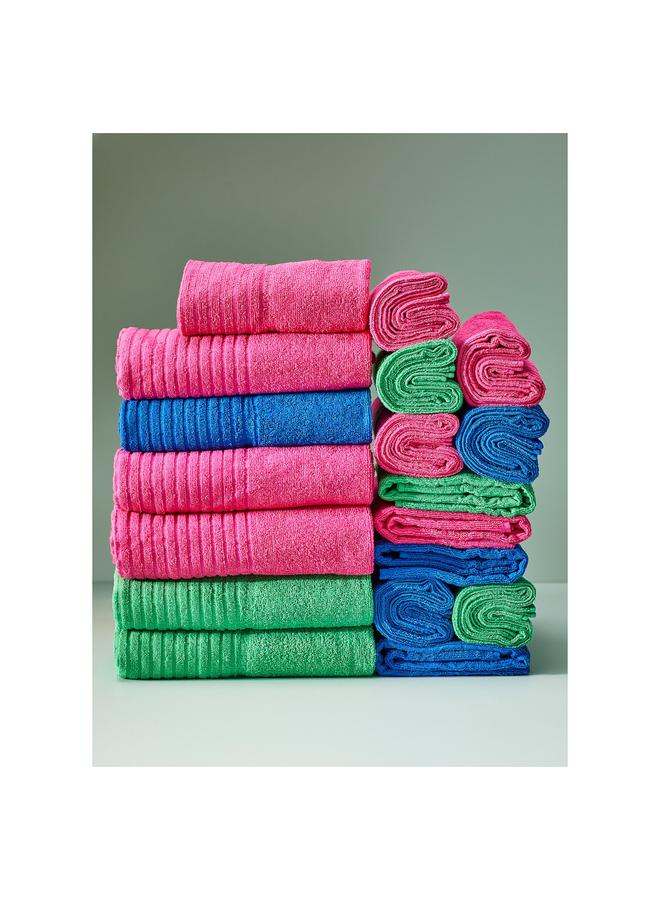 Bath sheet, bright blue, 100x150 cm  - Image 5