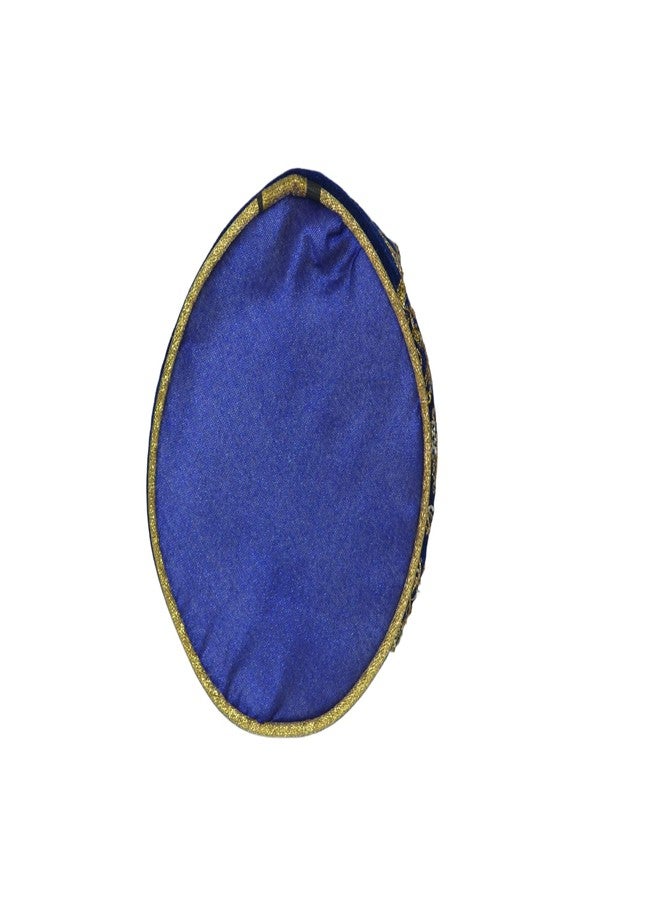 Prijam Women's Designer Golden Embellished Work Potli Bag and Sagun Gift Pouches, Blue - Image 4