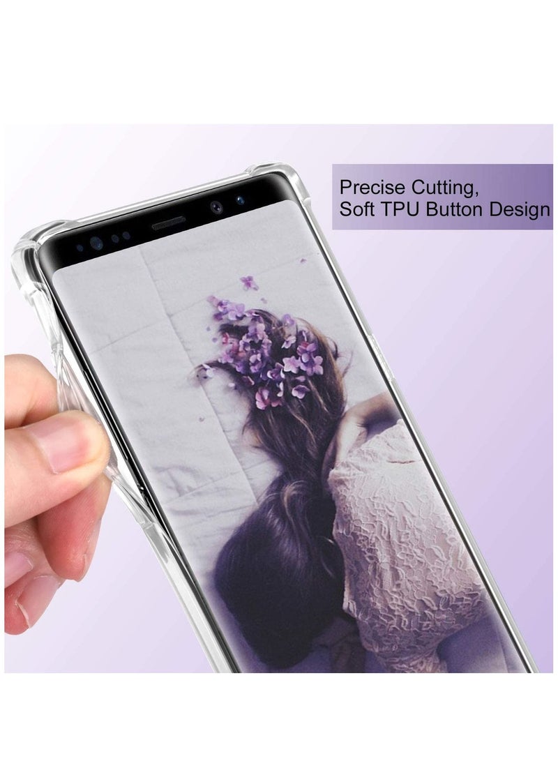جراب Samsung Galaxy Note 9 جراب شفاف Note 9 جراب واقٍ من مادة TPU مقاوم للصدمات ومقاوم للخدش ومقاوم للانزلاق غطاء واقٍ خلفي صلب لهاتف Galaxy Note 9