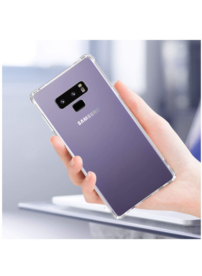 جراب Samsung Galaxy Note 9 جراب شفاف Note 9 جراب واقٍ من مادة TPU مقاوم للصدمات ومقاوم للخدش ومقاوم للانزلاق غطاء واقٍ خلفي صلب لهاتف Galaxy Note 9