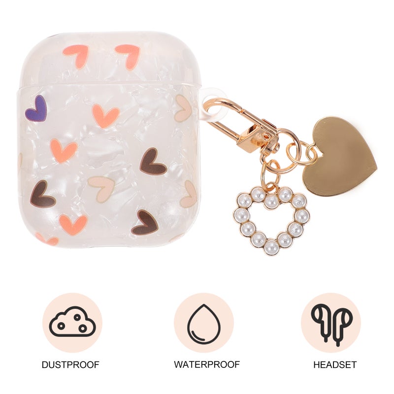 Heart Themed Earphone Case Cover Earbuds Covers Compatible for Airpods 1/2 - Image 3