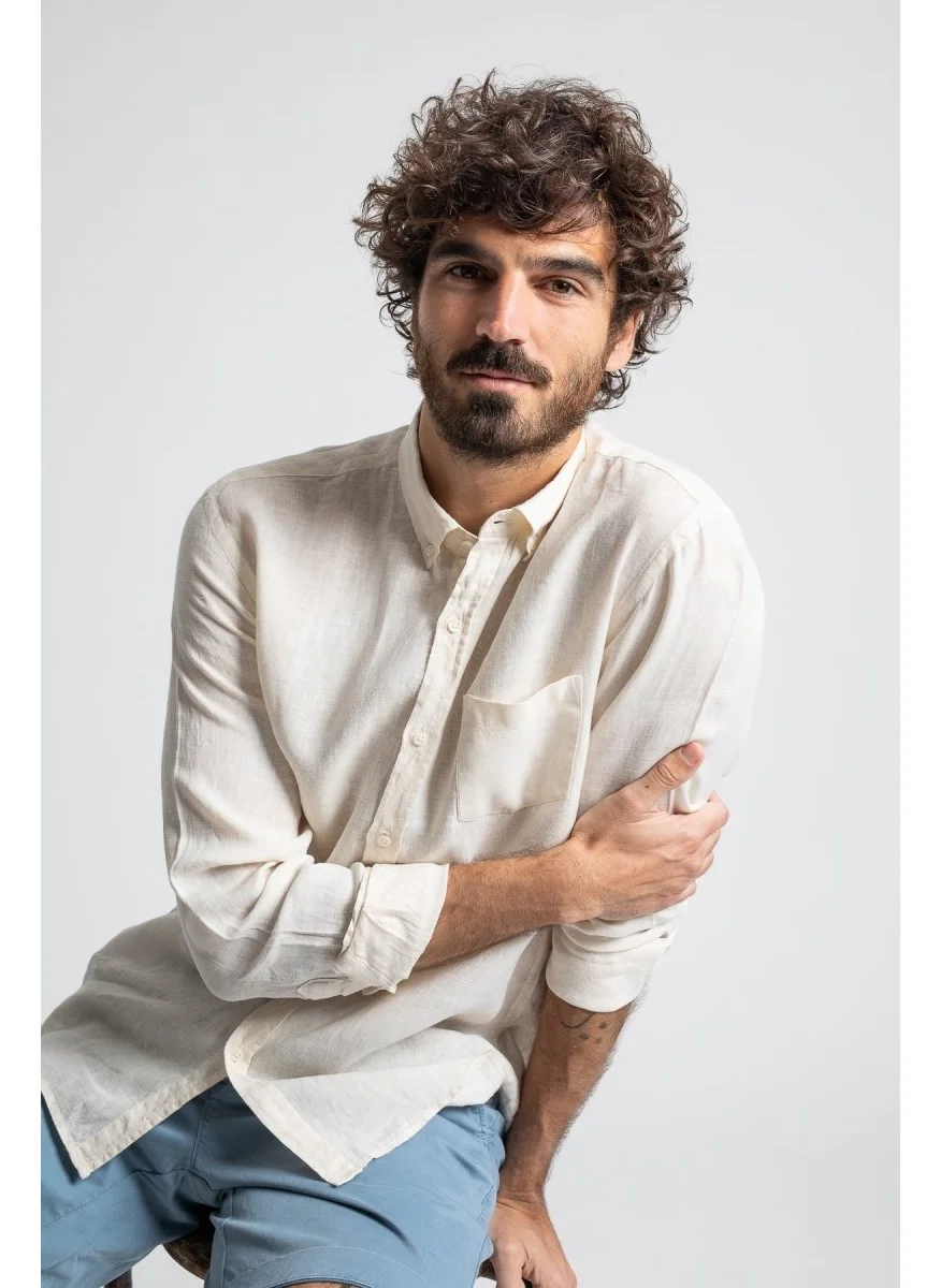 جاك Bali Linen Shirt - Milk