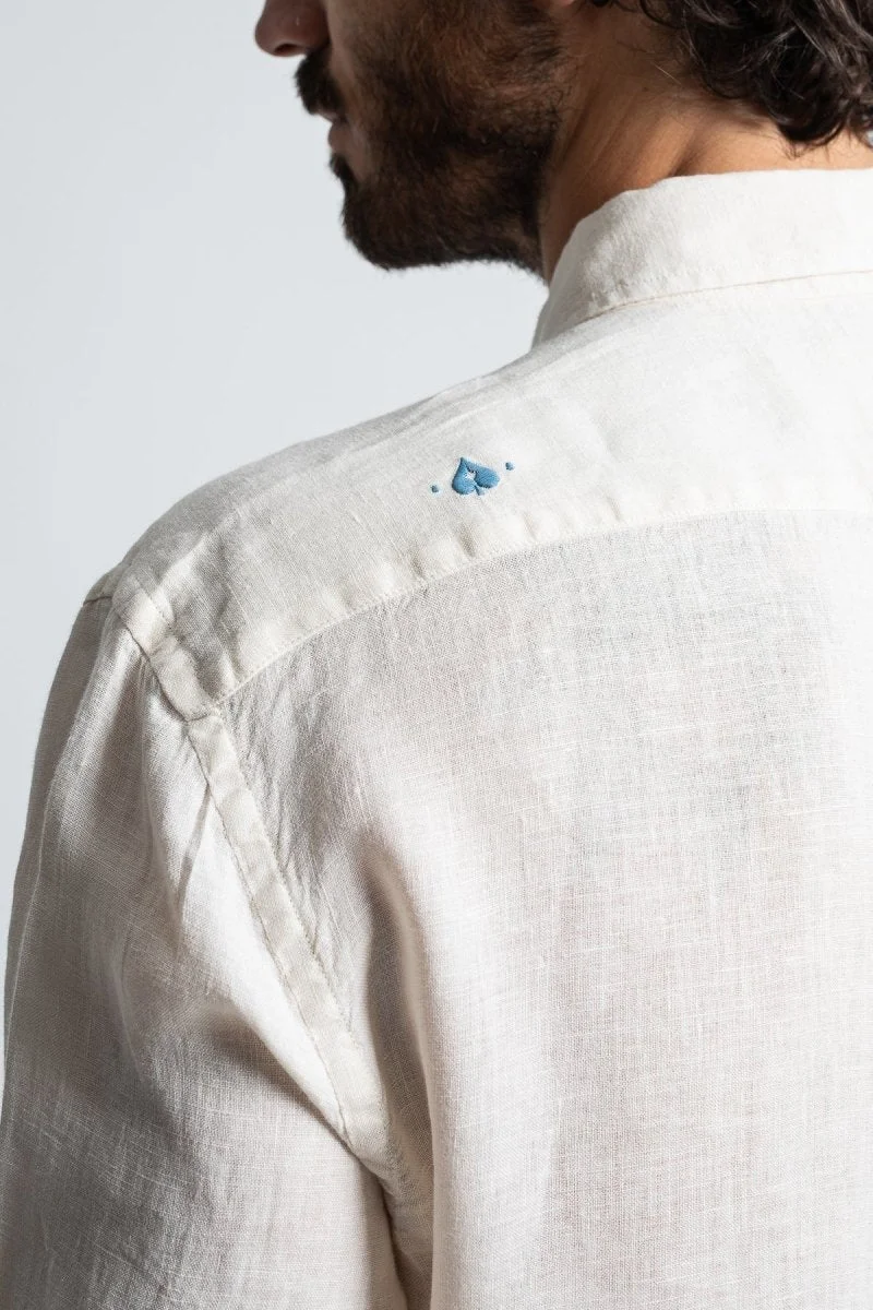 Jaqk Bali Linen Shirt - Milk