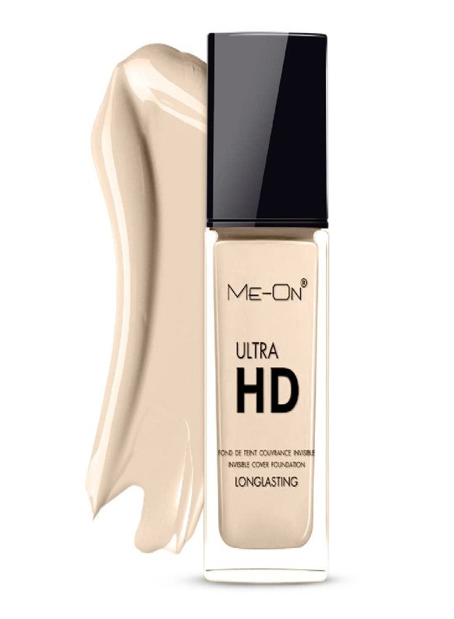 ME-ON Ultra HD Natural Full Coverage Cream Foundation For Normal Skin (Shade 01 - Ivory) 30ml - Image 2