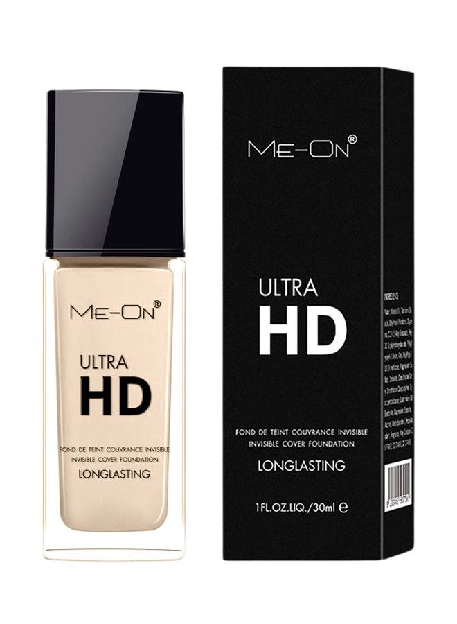 ME-ON Ultra HD Natural Full Coverage Cream Foundation For Normal Skin (Shade 01 - Ivory) 30ml - Image 3