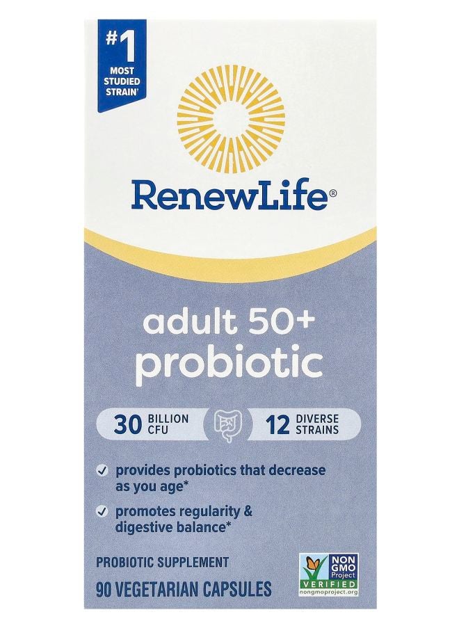 بروبيوتيك للبالغين 50+ 30 مليار CFU 90 كبسولة نباتية