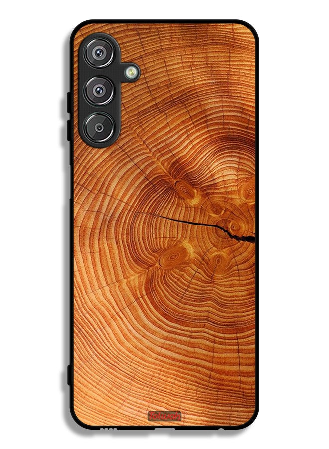 Tolwak Samsung Galaxy F15 5G Protective Case Cover Crack Wood - Image 1