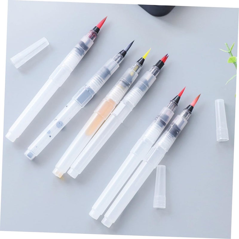Water Brush Pen Set – 4pcs Watercolor Brush Pens for Artists Refillable Compatible Water Soluble Pencils for Painting and Crafts - Image 3