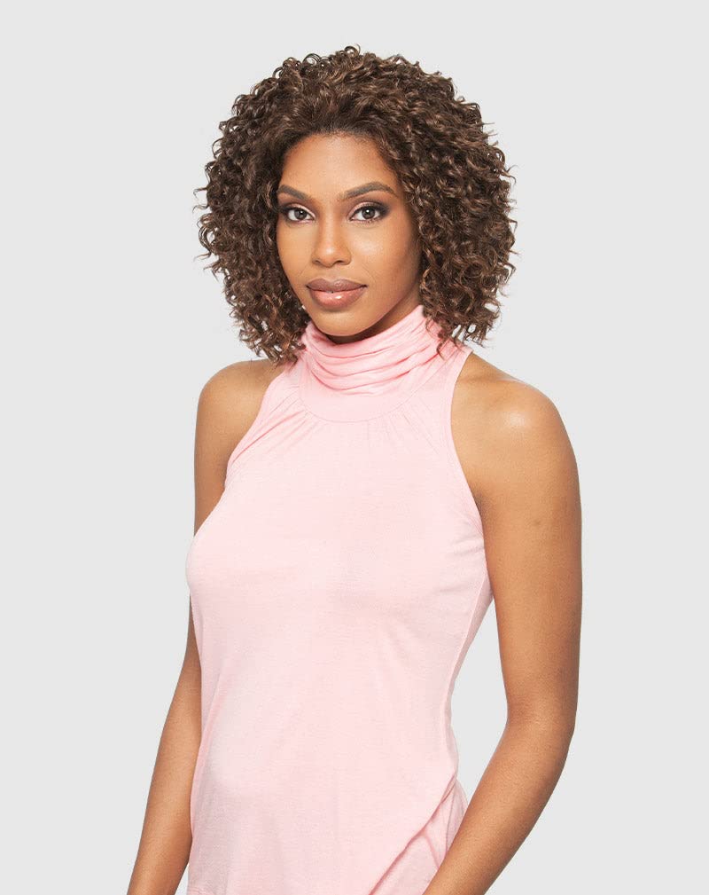 VANESSA TOP KELON (4 Medium Brown) Synthetic Lace Front Wig - Image 1