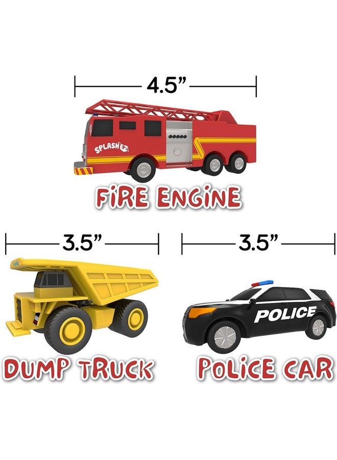 SplashEZ Mold Free Bath Toys for Babies & Toddlers, Car No Hole Bath Toys for Kids, Toddler Gift, No Mold Bathtub Water Vehicles Set for Kids, Pool, BPA-Free, Fun, Infant Ages 1 3 6 12 18 Months, 6 - Image 2