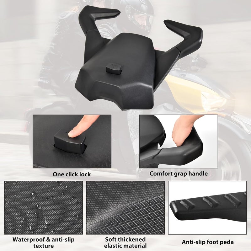 VEISUTOR مقعد الركاب الخلفي VEISUTOR 2-Up مع دعامات للأقدام لسيارات Can-Am Ryker جميع الطرازات - Image 4