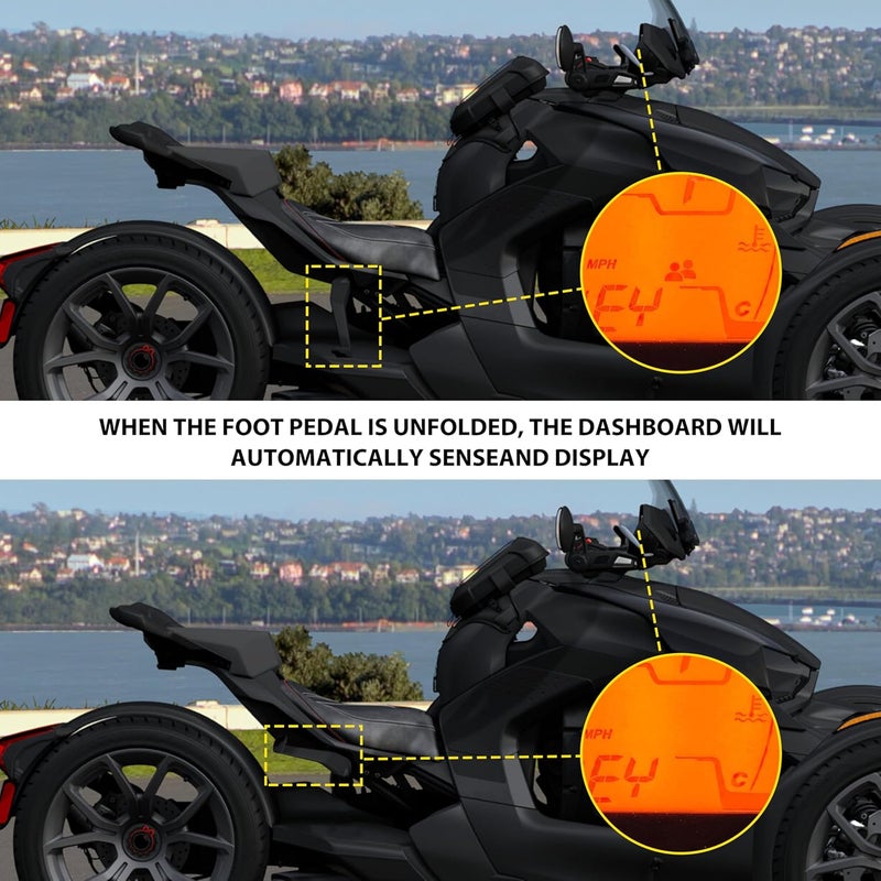 VEISUTOR مقعد الركاب الخلفي VEISUTOR 2-Up مع دعامات للأقدام لسيارات Can-Am Ryker جميع الطرازات - Image 3