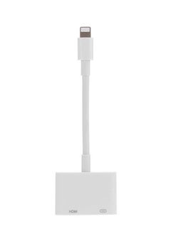 1080P Lightning To HDMI Adapter For Apple White