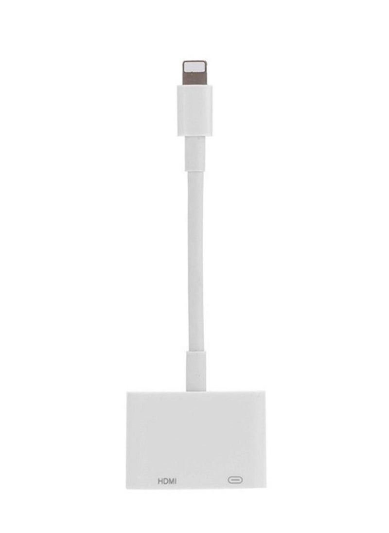 Youque - 1080P Lightning To HDMI Adapter For Apple White - Image 1