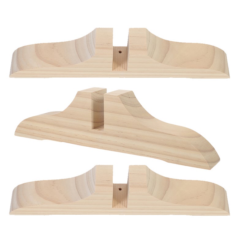 6 pcs Divider Stands Wood Divider Bases Screen Feet Divider Supply - Image 4