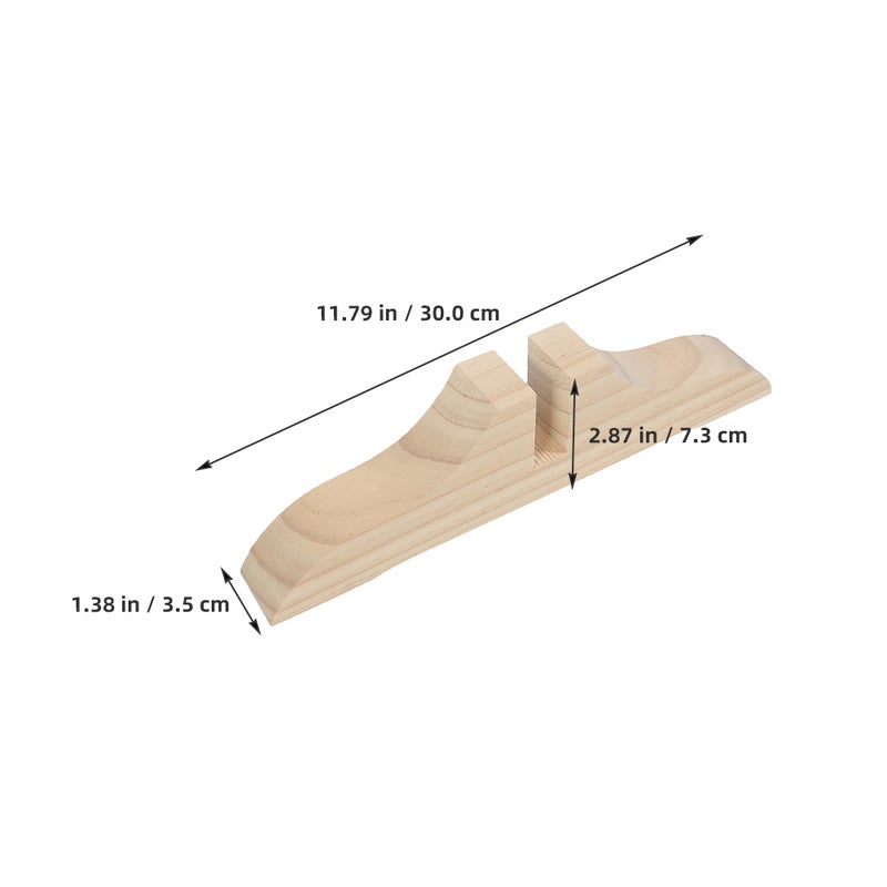 6 pcs Divider Stands Wood Divider Bases Screen Feet Divider Supply - Image 2