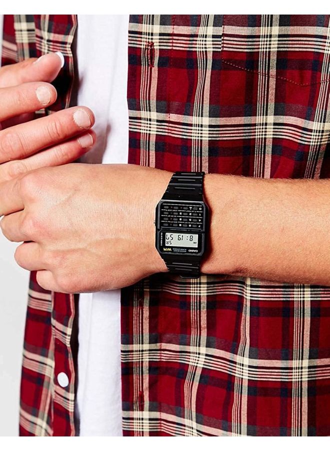 CASIO Men Water Resistant Digital Watch CA-53W-1ZDR - 35 mm - Black - Image 5