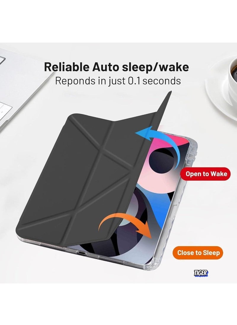 TIGER iPad Pro 11 Inch Case (5th Generation, M4) – Adjustable Stand, Pencil Holder, Auto Wake/Sleep, Supports Pencil Charging, Durable Protection, Premium Black Cover - Image 2