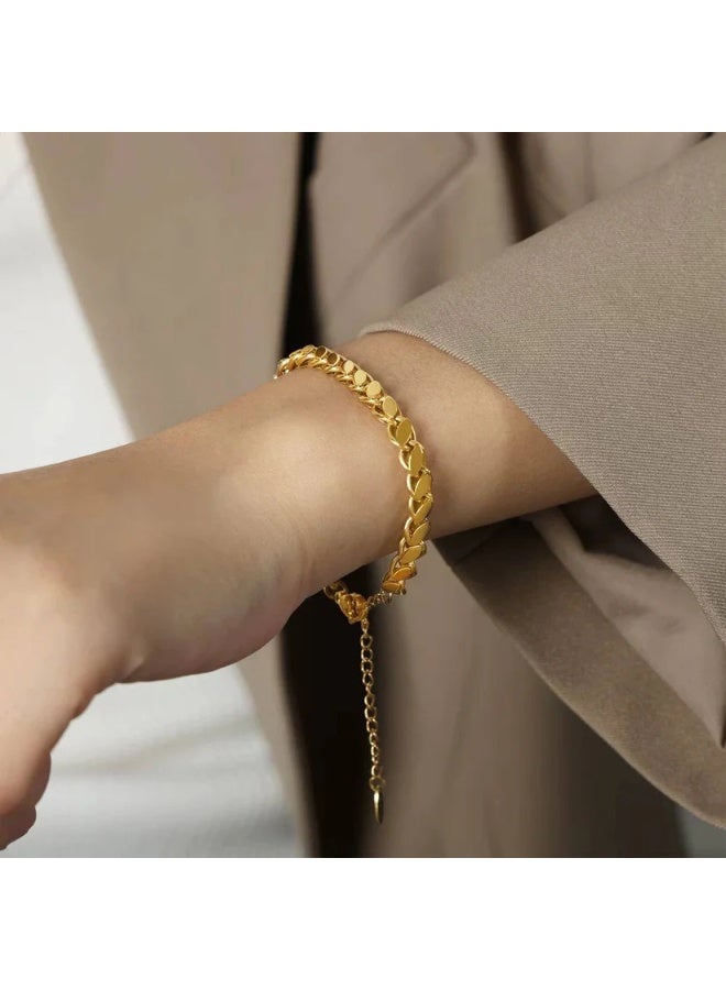 Dilara Stainless Steel Bracelet for Women – Elegant & Durable Hypoallergenic Jewelry with Tarnish-Resistant Finish for Everyday & Special Occasions  - Image 1