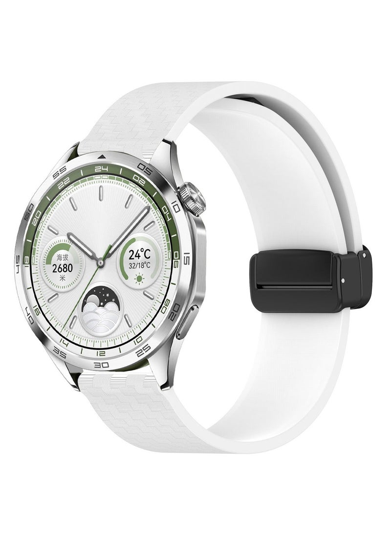 X-level Huawei Watch 4 Replacement Band 22mm Replacement Wrist Watch Strap Band Compatible With Huawei Watch 4/Watch GT3 46mm/GT4 46mm/Soft Silicone Watch Band With Magnetic Buckle Sport Watch Strap - Image 1