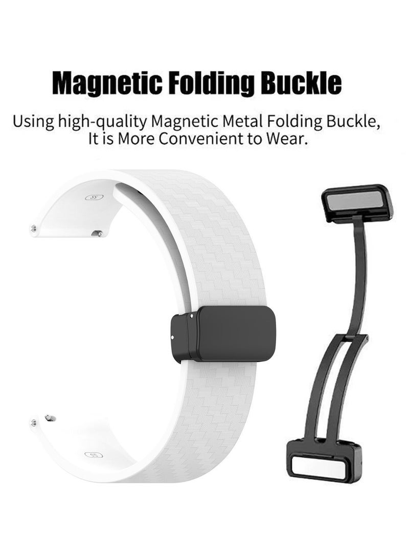 X-level Huawei Watch 4 Replacement Band 22mm Replacement Wrist Watch Strap Band Compatible With Huawei Watch 4/Watch GT3 46mm/GT4 46mm/Soft Silicone Watch Band With Magnetic Buckle Sport Watch Strap - Image 4