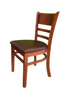 LANNY Jeffcoco Furniture Solid wood Dining Chair, Brown Wooden Chair, For Kitchen Table, Restaurant (Chair 2 Piece)  - Image 4