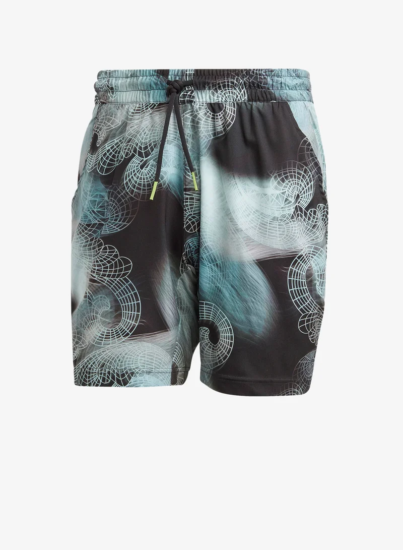 Adidas Tennis Printed Aeroready Ergo Pro Shorts