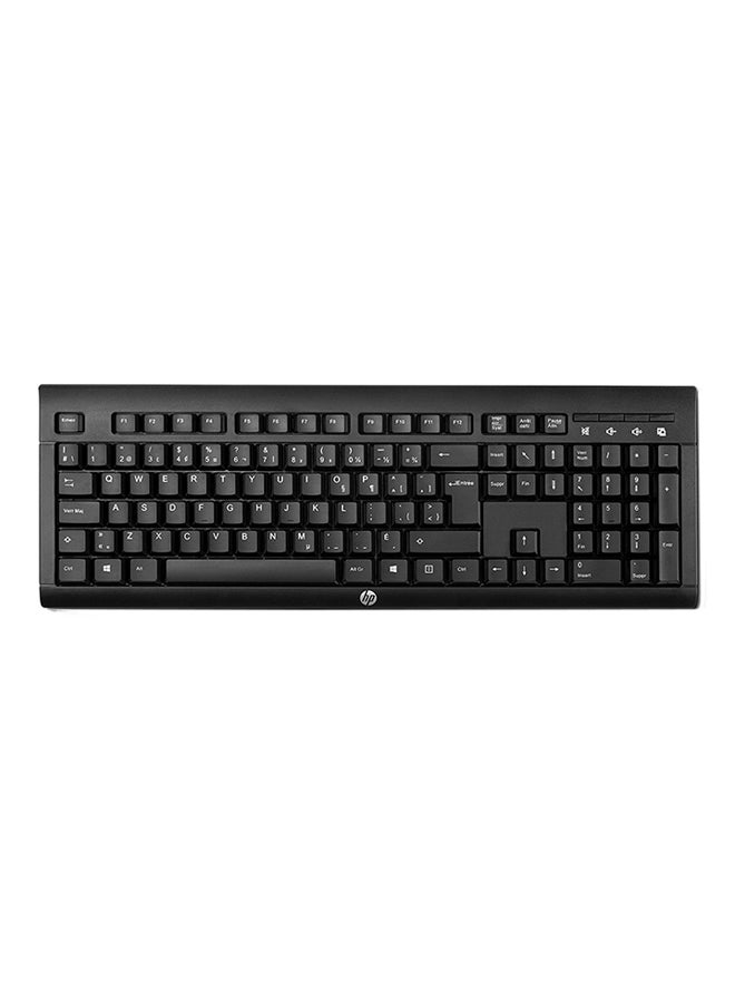 HP لوحة مفاتيح لاسلكية طراز K2500 أسود - Image 1