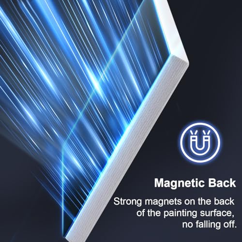 AUREUO Mini Magnetic Stretched Canvas 2.5x2.5 Inch / 24 Pack - Small Square Wrapped Canvas Board with Magnet Back, Art Gift Set Tiny Framed Bulk Pack Canvases for Halloween Painting & Craft - Image 3